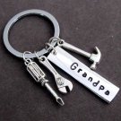 Grandpa Keychain,Grandpa Gift,Father's Day Gift,Grandad Gift,Grandfather Keyring