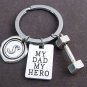 My dad my hero Personalized Dad Keychain,Father's Day Gift,Grandpa gift,dad gift