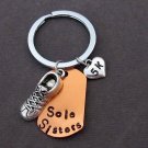 Sole Sisters 5K Marathon Running keychain,Sole Sisters Keychain,Running buddies