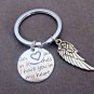 God has you in his hands I have you in my heart,Angel Wing Bereavement KeyChain,