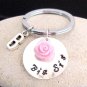 Big Sis Keychain Big Sis Key Ring Big Sis Charm Personalized Initial Key chain