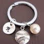 Baseball Softball keychain number keychain,personalized sports Coach's key ring