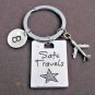 Safe Travels Key Chain,Pilot Gift,Airplane Keychain,Traveling Keychain,Aviation