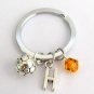 Soccer Sport Keychain Soccer team Gift Personalized Initial Soccer Charm Keyring