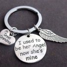 I used to be her angel now she's mine,Great Grandma,Grandma memorial keychain