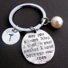May You Always Have a Shell in Your Pocket & Sand Between Your Toes Keychain