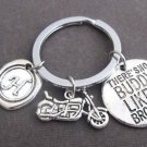 There is no BUDDY like a Brother, Brother KeyChain, Brother gift, Bike Keychain