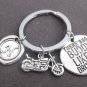 There is no BUDDY like a Brother, Brother KeyChain, Brother gift, Bike Keychain