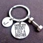 There is no BUDDY like a Brother, Brother KeyChain, Brother gift, Bike Keychain