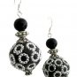 Ethnic Elegant Handmade Bead Holiday Gift Silver 92.5 Hook Earrings