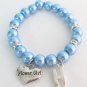 Flower Girl Junior Bridesmaids Bracelet Initial Bracelet Wedding Jewelry