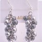 Swarovski Grey Pearls Earrings Lite & Dark Grey Pearls Earrings
