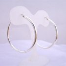 Sterling Silver Hoop Earrings Endless Wire Sterling Silver Earrings