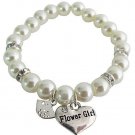 Junior Bridesmaid Flower Girl Gift Ivory Pearl Bracelet Bridal Bracelet Jewelry