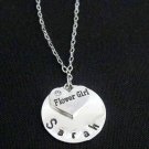 Flower Girl Necklace,Personalized Flower Girl Necklace,Flower Girl Jewelry
