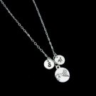 Best Friend's Necklace W/Two Initials & Pinky Promise,Bff Necklace Jewelry