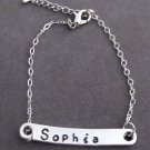 Dainty Bar Bracelet,Personalized Name Bar Bracelet,Boyfriend/girlfriend gift