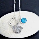 Princess Crown Necklace, Little Girls Gifts, Personalized Crown Necklace