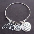 Where Words Fail Music Speaks,Music Bracelet,Music Gift,Music Lovers Jewelry