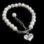 Junior Bridesmaid Ivory Pearl Rhinestone Bracelet,Children's Wedding jewelry
