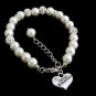 Junior Bridesmaid Ivory Pearl Rhinestone Bracelet,Children's Wedding jewelry