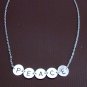 Five Initial Necklace Mom Of Five Necklace Family Engraved Grandmom Necklace