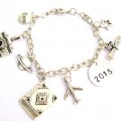 Graduation 2016 Bracelet, Graduation Charm Inspirational Bracelet