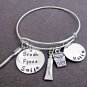 Dental Hygienist Bangle Bracelet, Dentist Graduation Gift,Hygienist Gift Jewelry