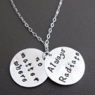No matter where necklace,Always Radiate,long distance best friends Necklace