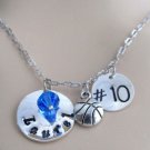 Personalized BasketBall Coach Gift Player Number Necklace Girls Basketball Team