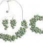 Wedding Pearl Necklace Beaded Chunky Jewelry Kelly Green Pearls Glamorous Gift