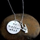 No matter what ASL,I love you,bff necklace Long Distance Relationship Hope,Faith