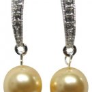 Modern Styling Earrings Yellow Pearl Gifts For Holiday