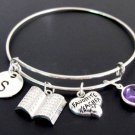 Favorite teacher bracelet,personalized initial teacher bracelet,gift for teacher