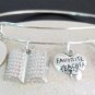 Favorite teacher bracelet,personalized initial teacher bracelet,gift for teacher