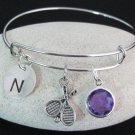 Tennis Bangle Bracelet,Tennis Sports Bracelet,Tennis Personalized Bngle Bracelet