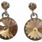 Beautiful Gift Someone Special Brown Crystal Earrings