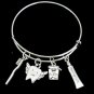 Dentist Bangle Bracelet,Dental Expandable Bangle Bracelet,Dental Charms Dentist