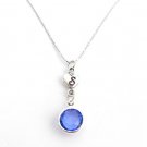 Initial Birthstone Personalized Necklace,Tiny Initial Necklace,Minimal Jewelry