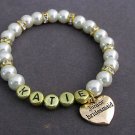 Personalized Gold Name Junior Bridesmaid Bracelet,Ask Junior Bridesmaid,Will you