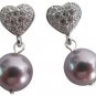 Celebrate Earrings Mauve Pearl Post Earrings