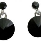 Formal Wear Gorgeous Black Crystal Stud Earrings
