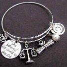 Law Graduation Bracelet, Law School Graduation, Law School Graduate Gift Bangle