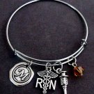 RN Registered Nurse Bangle Bracelet,Personalized Nurse Bracelet,Graduation gift