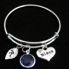 Niece Bracelet,Gift for Niece,Niece Charm Niece Jewelry,Children Bangle Bracelet