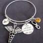Medical Caduceus Bracelet,Stethoscope Bangle Bracelet,She believed She Could