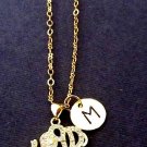 Elephant Necklace, Gold Elephant Necklace, Baby Elephant Charm, Dainty Necklace
