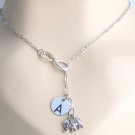 Infinity Elephant Necklace Personalized Infinty Elephant Infinity Necklace Laria
