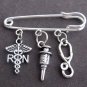 Registered Nurse Safety Pin Brooch Nurse gift Jewelry Nurse Graduation Jewelry