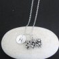 Three Wise Monkey Pendant Necklace,See no evil,Hear no evil,Speak no evil
